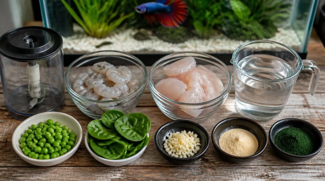 Homemade betta fish food